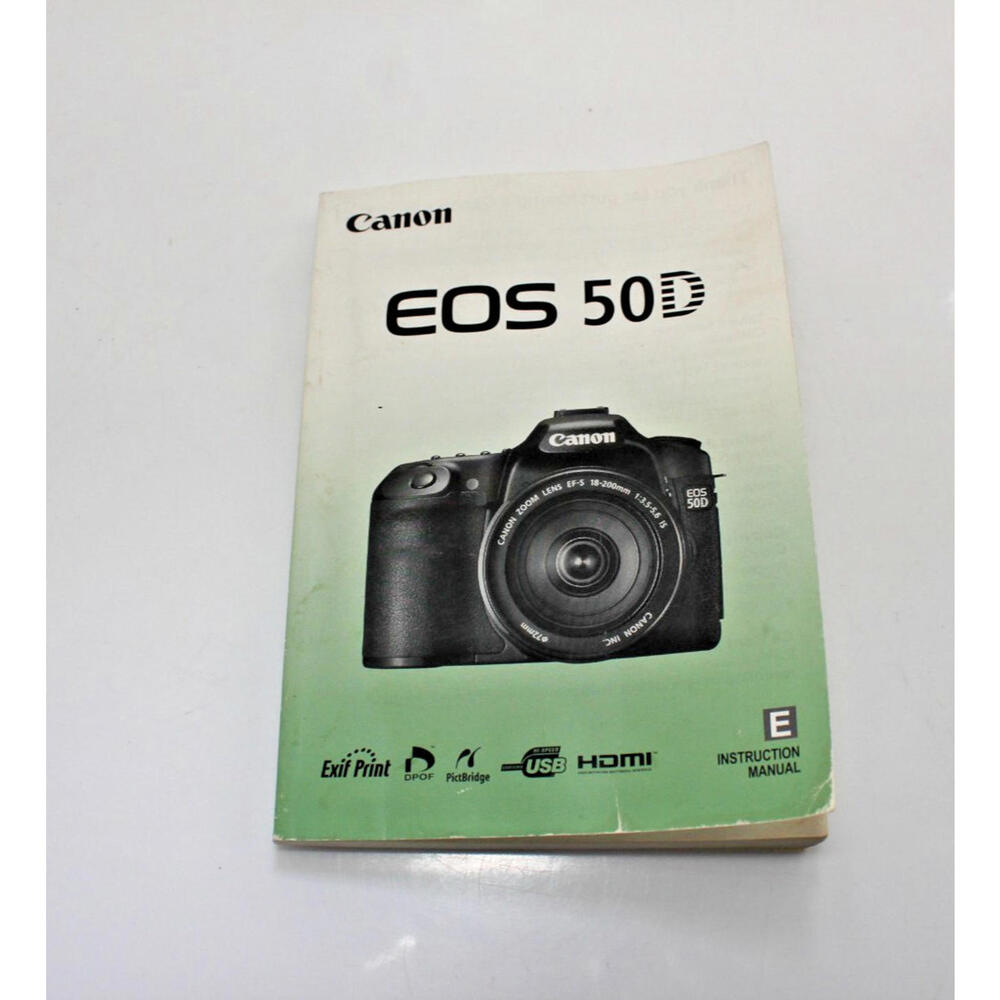 Canon EOS 50D Camera Instruction Manual
